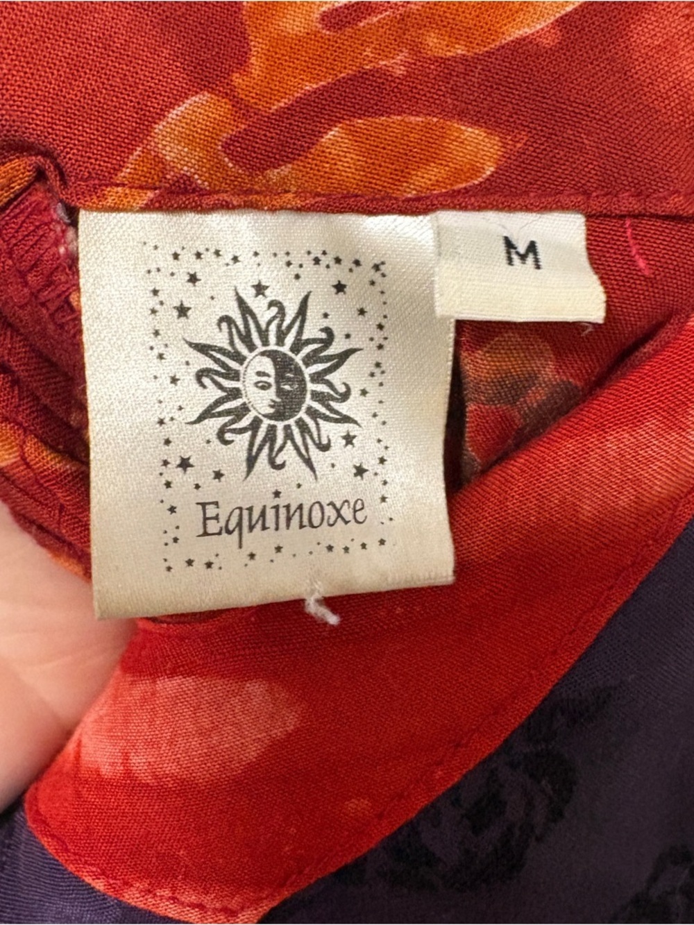 Equinoxe Celestial 90s Boho Maxi Hippy Dress Size M Colourful Buttons - Picture 8 of 15